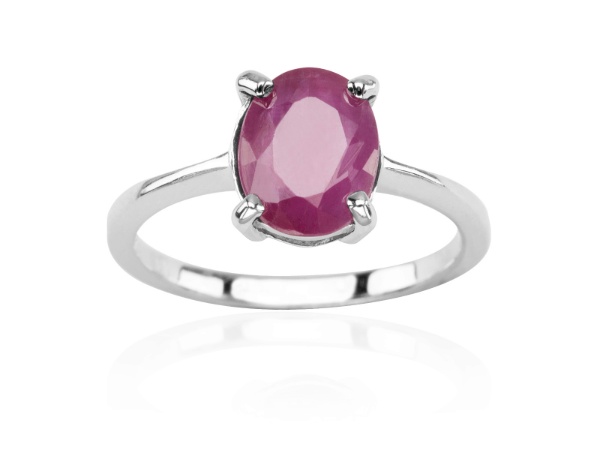 Zdjęcie Pierścionek z naturalnym rubinem