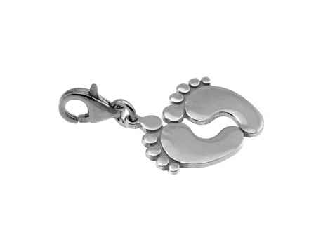 Obrazek Charms srebrne stopy