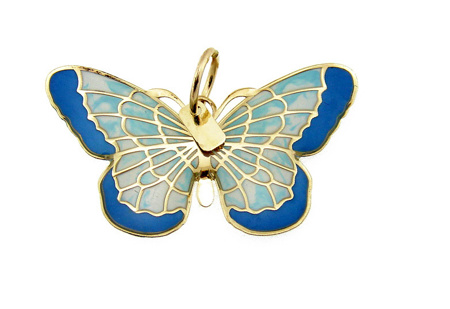 Obrazek Zawieszka błękitny motyl