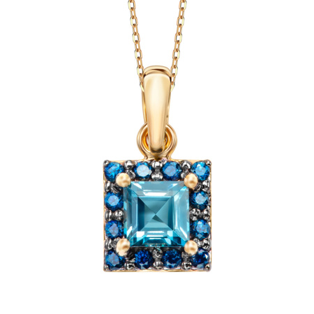 Obrazek Zawieszka London Blue topaz, szafiry