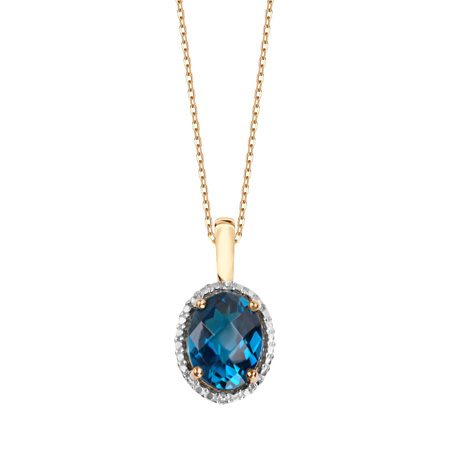 Obrazek Zawieszka z Topazem London Blue