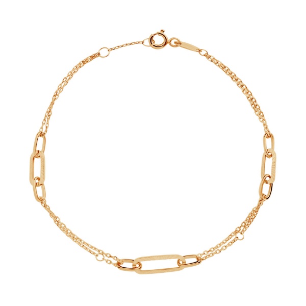 Obrazek Złota bransoletka z długimi ogniwami pr. 585