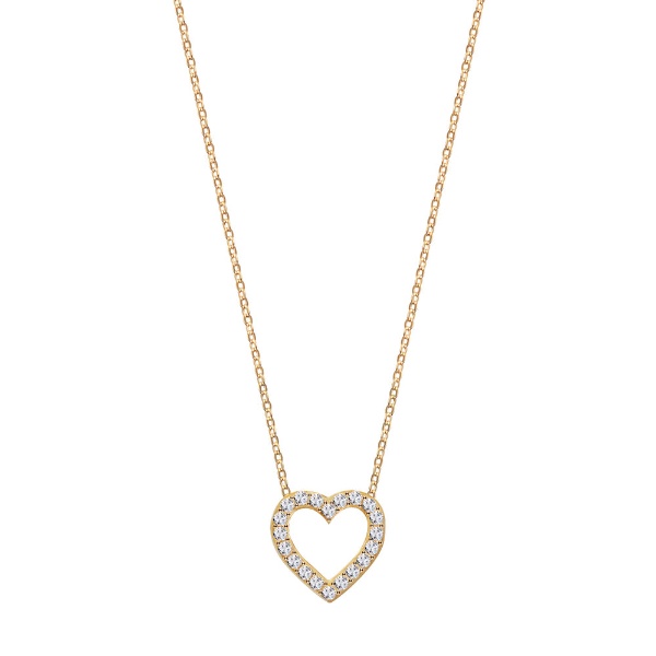 Obrazek Złoty naszyjnik z sercem