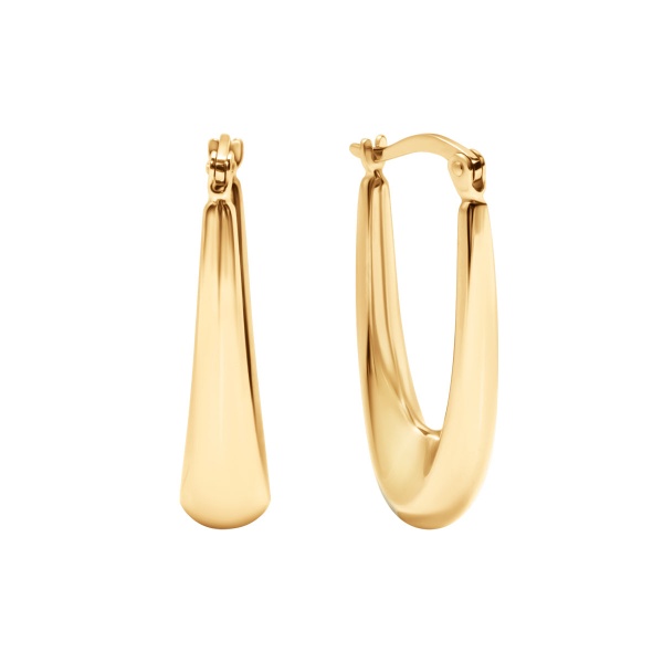 Obrazek Złote długie kolczyki