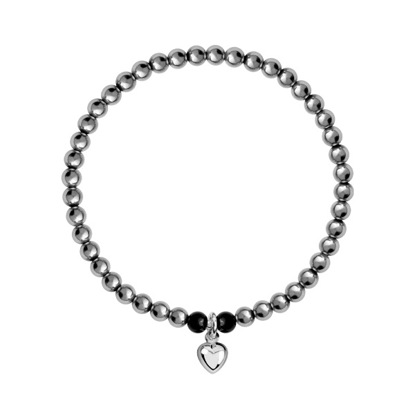 Obrazek Bransoletka z hematytu i onyksu