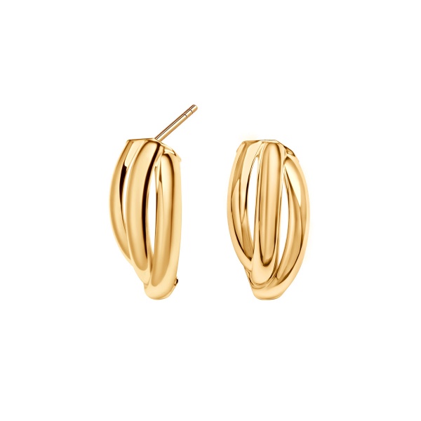 Obrazek Eleganckie złote kolczyki