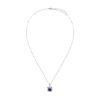 Zdjęcie Srebrny naszyjnik z szafirową cyrkonią