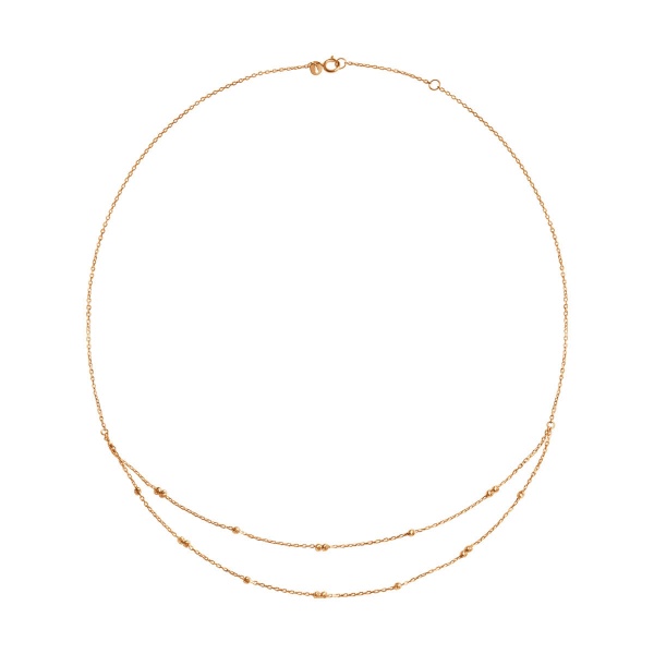 Zdjęcie Złoty naszyjnik kaskadowy z kuleczkami