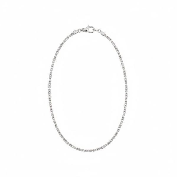 Zdjęcie Srebrny łańcuszek splot królewski