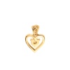 Zdjęcie Złota zawieszka serce z diamentami