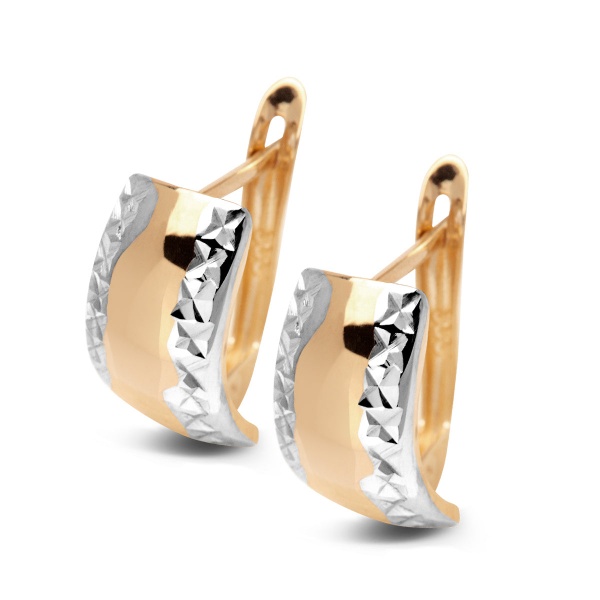 Zdjęcie Złote kolczyki angielskie zapięcie