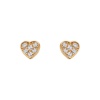 Zdjęcie Kolczyki złote serduszka z cyrkoniami