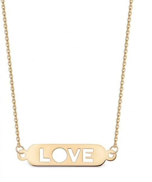 Zdjęcie Złoty naszyjnik celebrytka LOVE