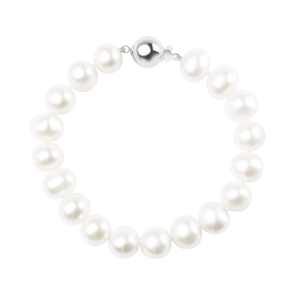 Zdjęcie Bransoletka perły Biwa i srebrna kulka